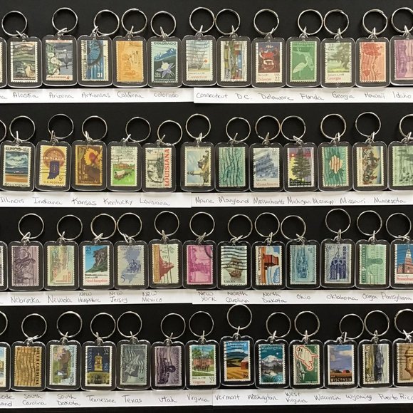 State Keychain: Colorado, Nebraska, Nevada, Utah, Wyoming, Mountain Region 3 of - Picture 10 of 10